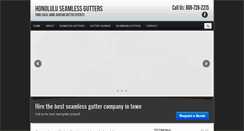 Desktop Screenshot of honoluluseamlessgutters.com